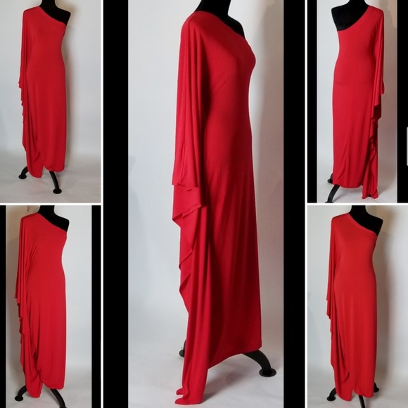 One Shoulder Maxi Dress - Picture 4 of 8